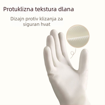 Rukavice nitrilove za kućanske poslove, kuhinjsko čišćenje, otporne na masnoće, duge, izdržljive, otporne na kidanje, za pranje suđa