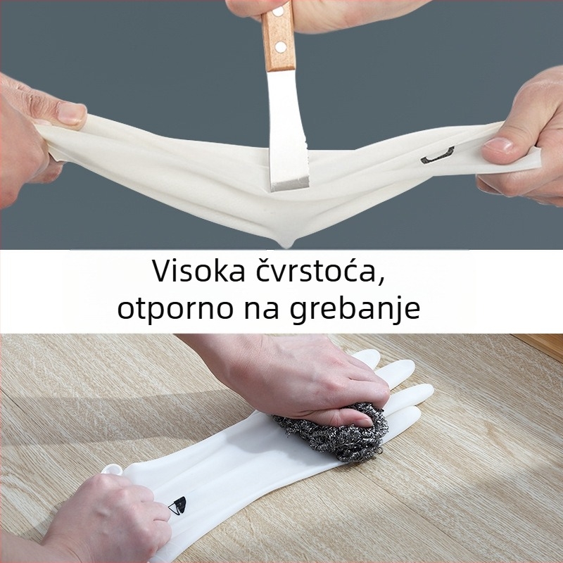 Ženske kuhinjske rukavice za pranje suđa, PVC vodootporne, otporne na habanje, protuklizne, lagane za kućnu upotrebu