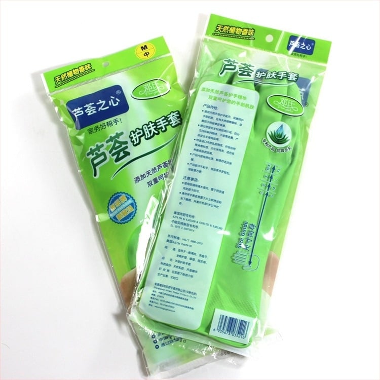 Lateks rukavice s Aloe Vera za kućno čišćenje, pranje suđa i pranje rublja