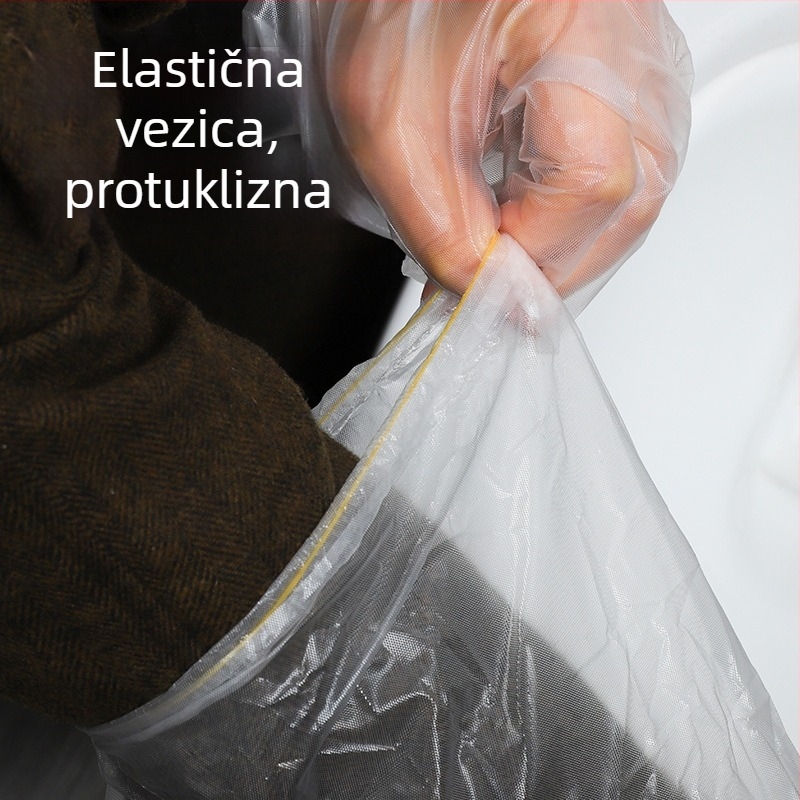 Jednokratne PE kućanske rukavice, vodootporne, duže, za jesen i zimu – pranje suđa, pranje odjeće i pranje povrća