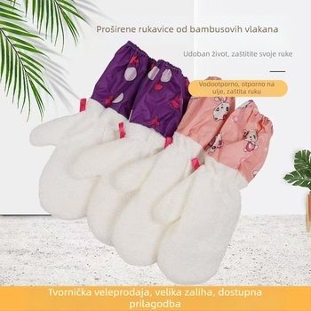Krpa za suđe od vlakana bambusa, vodootporna kuhinjska krpa, višefunkcionalna krpa za upijanje ulja