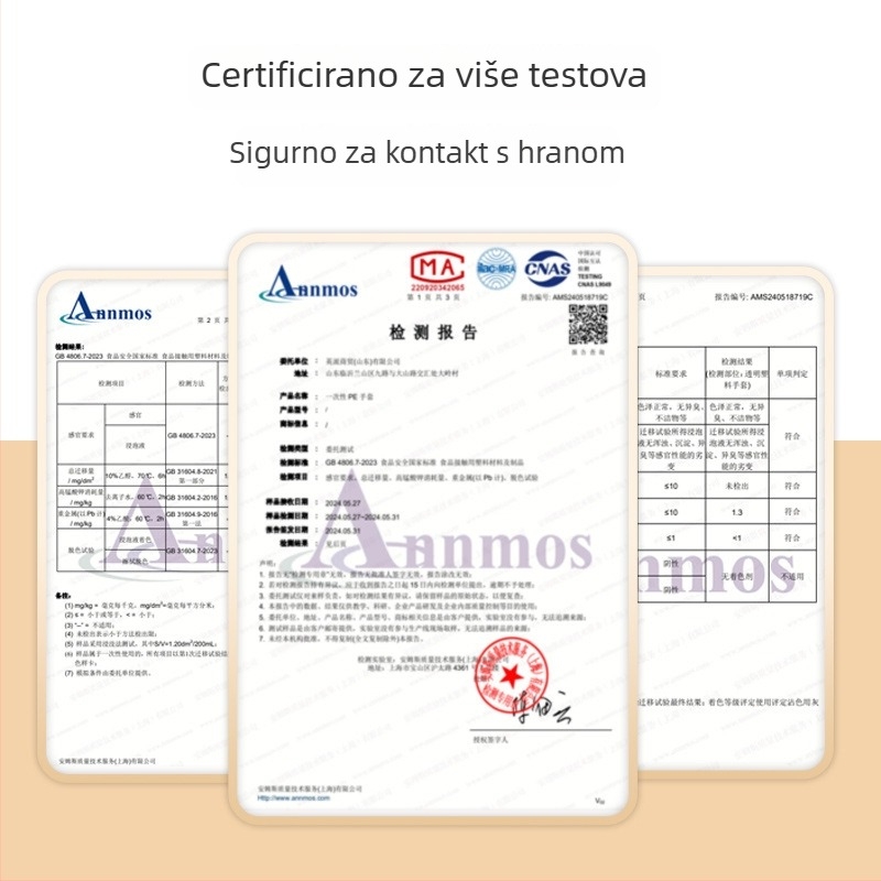 Jednokratne PVC rukavice za kontakt s hranom, vodootporne i izdržljive za kuhinju i pranje posuđa