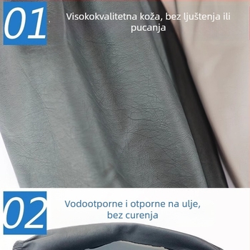 Kožni zaštitni nadlaktni rukav, vodootporan i otporan na ulje, dugačak, univerzalna veličina, moderan minimalistički stil, više boja