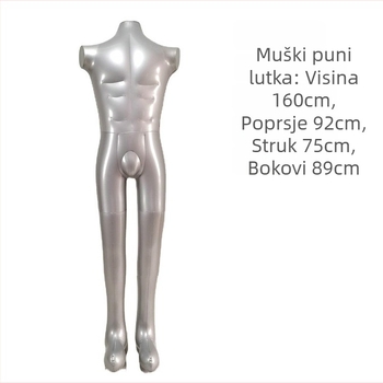PVC napuhani manekeni, cijelog tijela, muški i ženski modeli za izlog i fotografiranje u trgovini odjeće