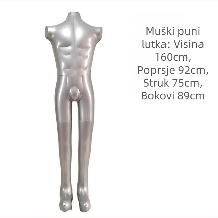 PVC napuhani manekeni, cijelog tijela, muški i ženski modeli za izlog i fotografiranje u trgovini odjeće