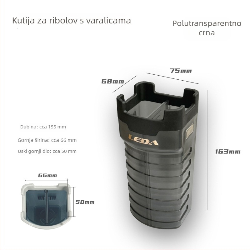 LEDA vanjska kutija za ribolov i rega za pohranu, višenamjenski držač pribora i držač za šalice