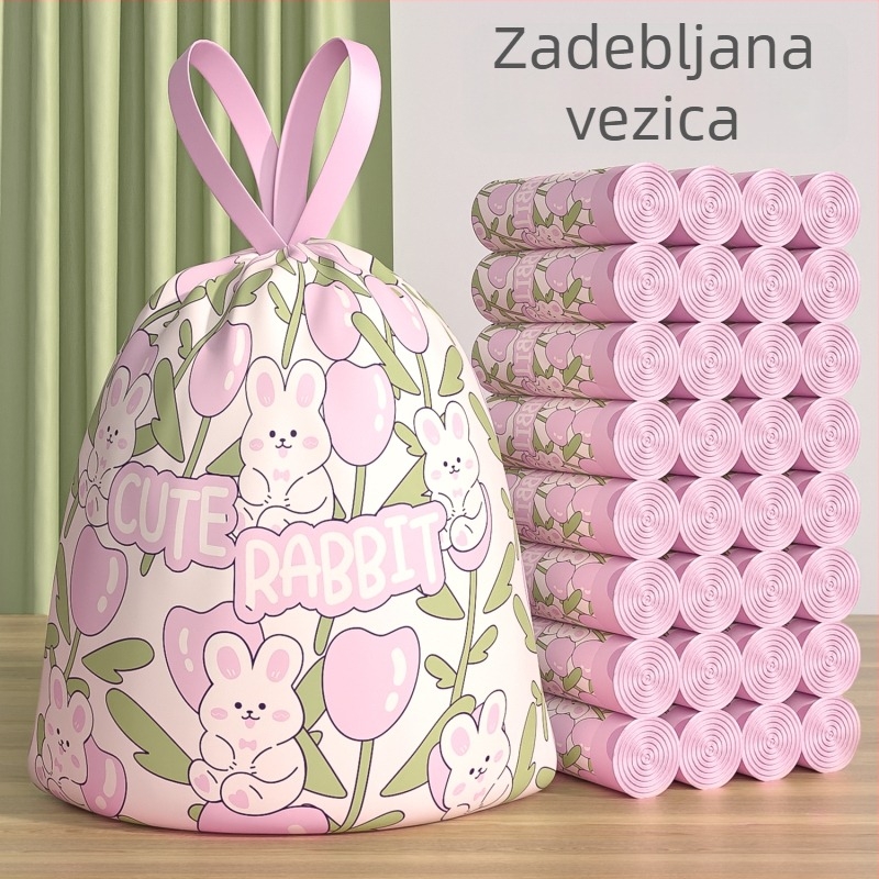 Kese za smeće sa vrpcom, kućne upotrebe, prenosne, zadebljane, velike kuhinjske za studentske domove