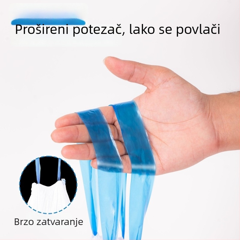 Smeće vreće s 20 slojeva s vezicom, debeli HDPE, velikog formata, za domove i kuhinje