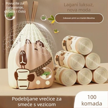 Capybara vreće za smeće, ekstra debeli, s printom, kuhinjska upotreba, velike veličine