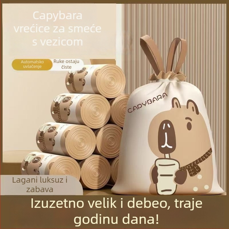 Capybara vreće za smeće, ekstra debeli, s printom, kuhinjska upotreba, velike veličine