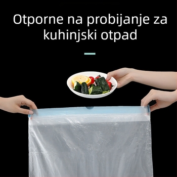 Kućne vrećice za smeće sa vezicom, debele, velike, jednokratne, crne i obojene PE vrećice, čvrste i izdržljive