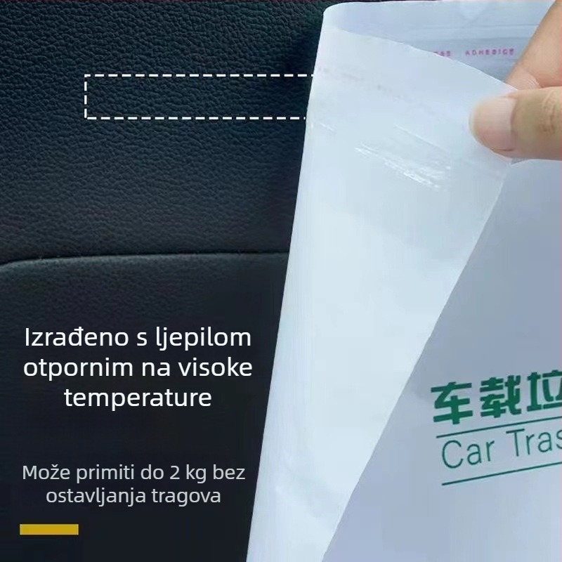 Vrećica za otpad u automobilu sa samostojećim dnom, ljepiva, jednokratna, zadebljana, velikog kapaciteta