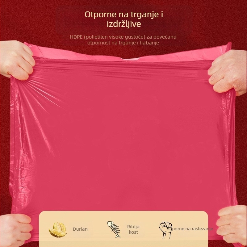 Debeli vrećice za smeće s vrpcom, velike, otporne na kidanje, za kućnu upotrebu, internat i kuhinju