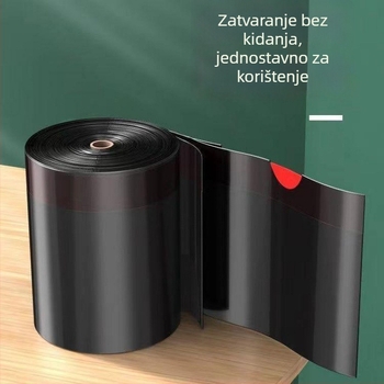 Skandinavske ekstra debele crne vrećice za otpad s vrpcom, za kućnu upotrebu — kuhinja i kupaonica