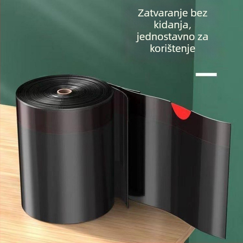 Skandinavske ekstra debele crne vrećice za otpad s vrpcom, za kućnu upotrebu — kuhinja i kupaonica