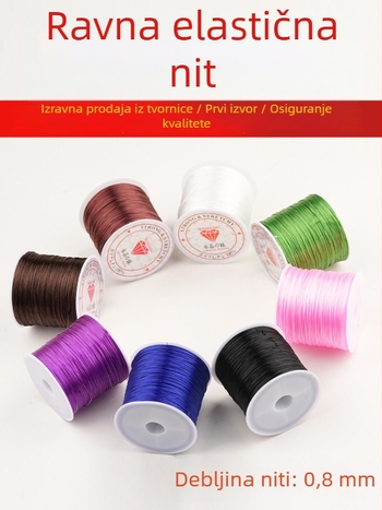 Pločasti kristalni elastični konac za DIY narukvice