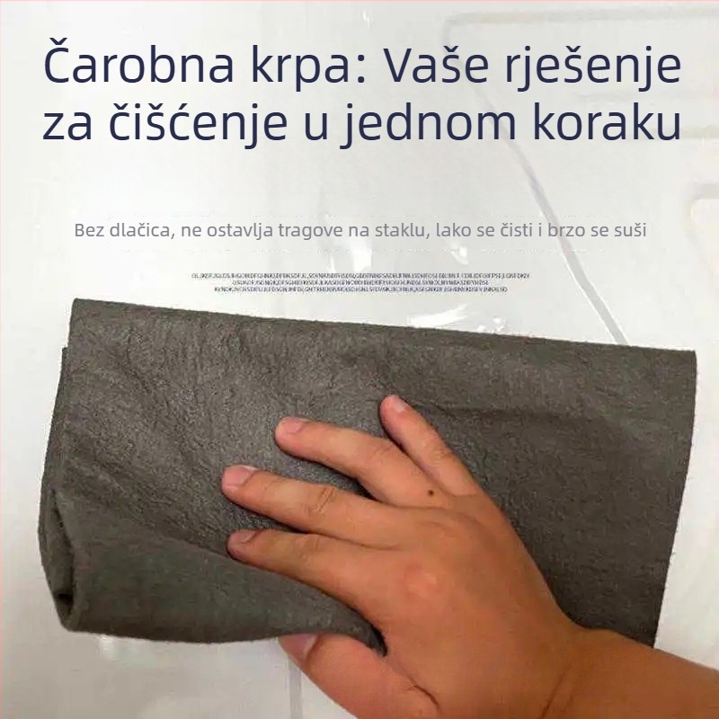 Poliesterska krpa za čišćenje stakla, bez tragova i vodnih mrlja, kućna krpa za ogledala