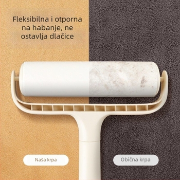 Dvostruka magična krpa za čišćenje stakala, bez mrlja vode, upija vlagu, bez dlačica, debela kuhinjska krpa za pranje suđa s velurom