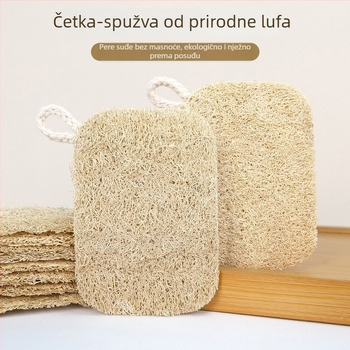 Prirodna spužva od lufe za suđe i posuđe – debela, upija ulje, kuhinjska čistilna spužva