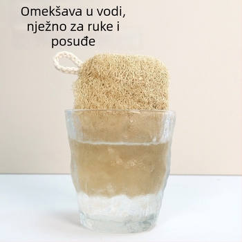 Prirodna spužva od lufe za suđe i posuđe – debela, upija ulje, kuhinjska čistilna spužva