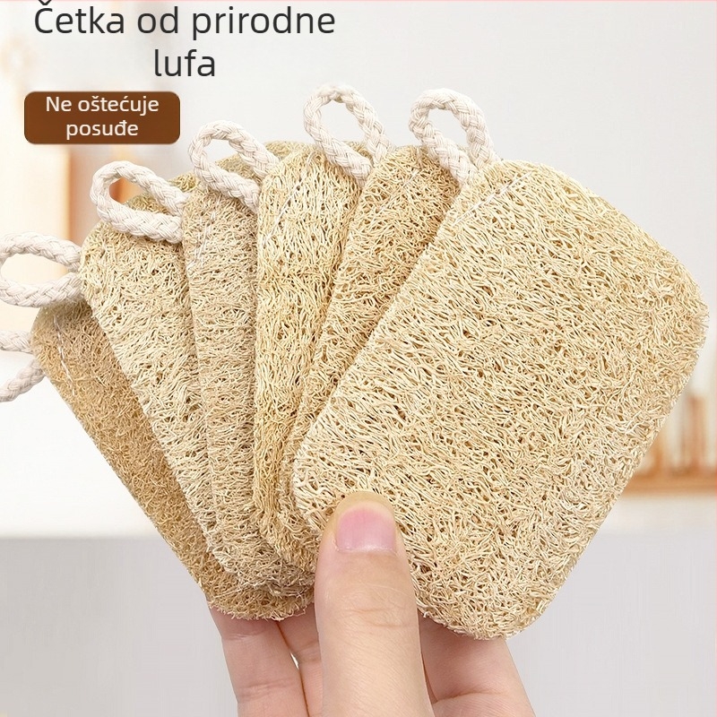 Prirodna spužva od lufe za suđe i posuđe – debela, upija ulje, kuhinjska čistilna spužva