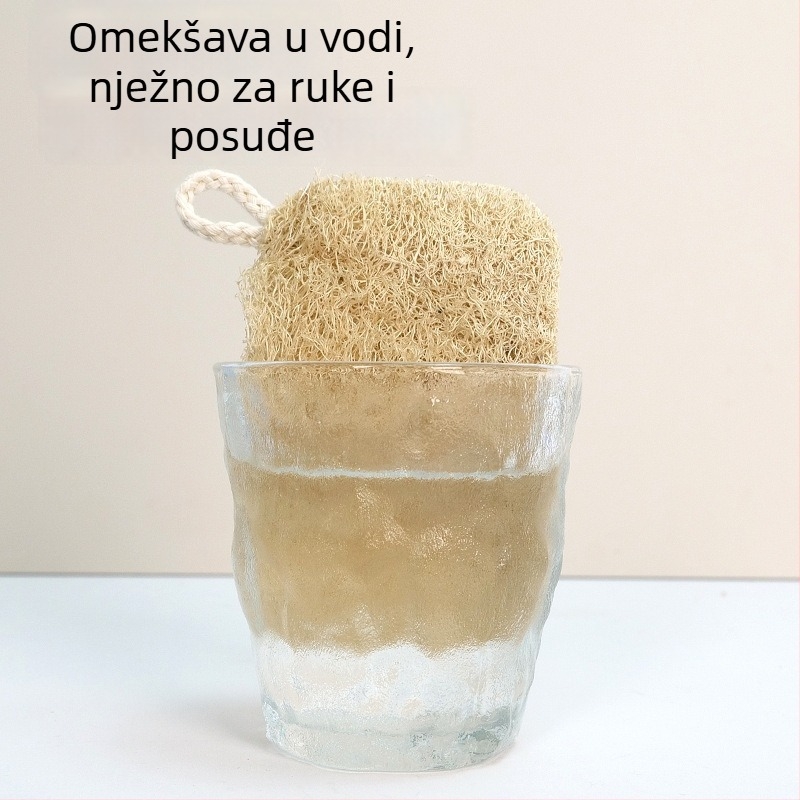 Prirodna spužva od lufe za suđe i posuđe – debela, upija ulje, kuhinjska čistilna spužva