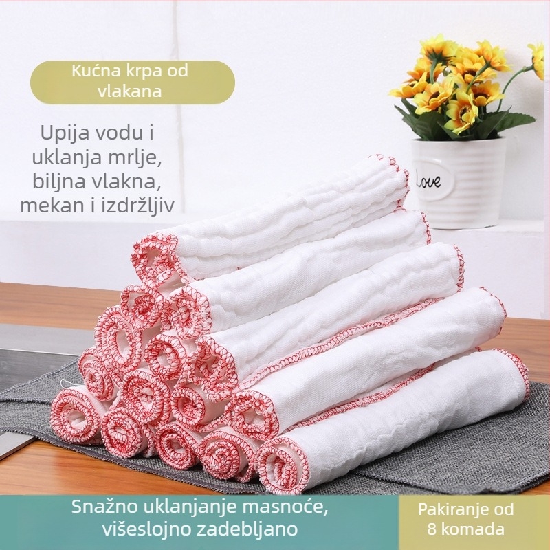 Gusta krpa za suđe od vlakana drveta – upija, otporna na masnoće, za posude i zdjele