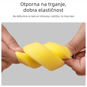Okrugla spužva za poliranje unutarnjih dijelova automobila, kožni kauč i cipele, kvadratna pasta za čišćenje, kompaktna mala veličina spužvice