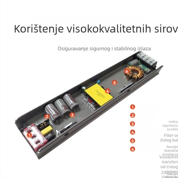 LED napajanje s konstantnim strujom za unutarnje linearne LED trake, 24V, do 200W