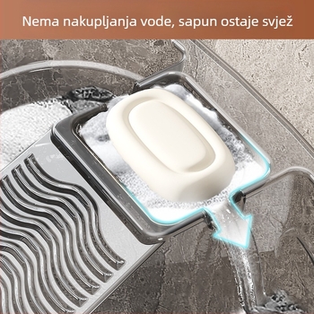 Velika posuda za pranje rublja s integriranom daskom za ribanje, za pranje odjeće i donjeg rublja, od plastike