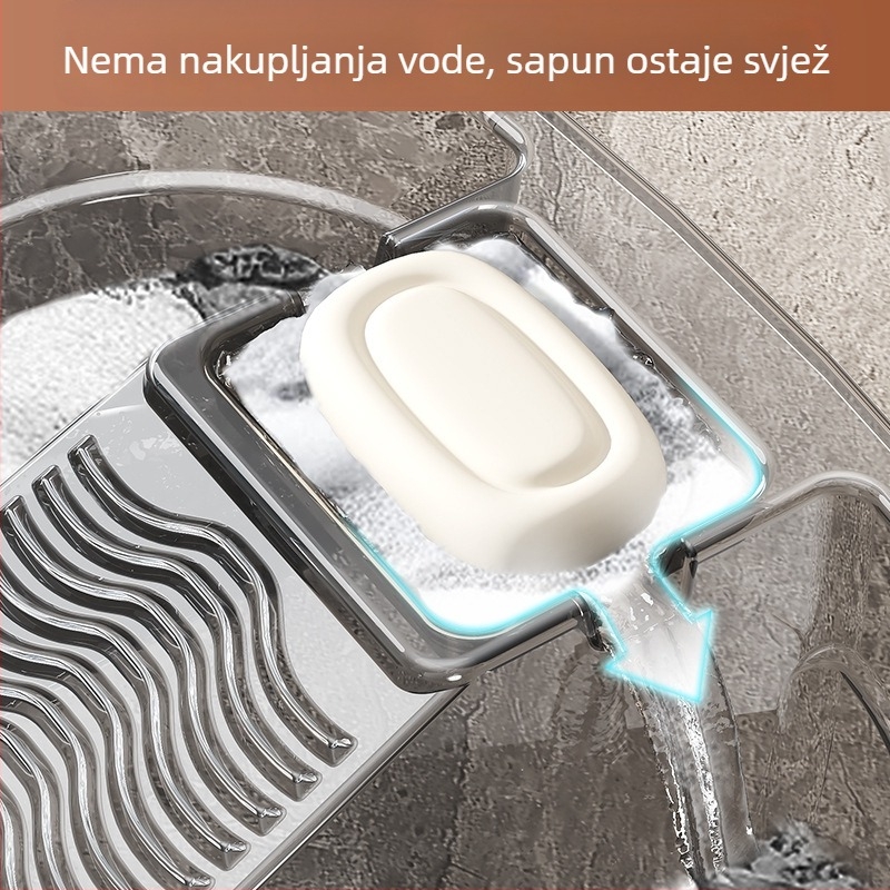 Velika posuda za pranje rublja s integriranom daskom za ribanje, za pranje odjeće i donjeg rublja, od plastike