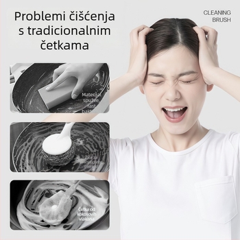 Četka za praznine, trokutasta četka, sklopiva kuhinjska odvodna košarica, čistač odvodnih otvora za štednjak i kupaonicu