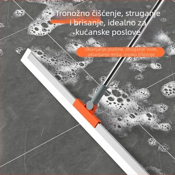 Magični kućni silikon mop — dvostruka namjena za kupaonicu: četka za zid i pod, brisač za pod