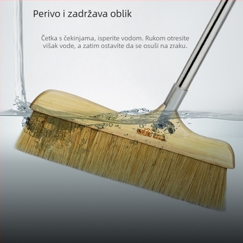 Metla od dlaka divlje svinje s miješanim vlaknima, za kućnu upotrebu, meka glava za prašinu i dlake
