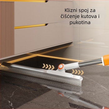 Nova silikonska četka za podove u kućnoj kupaonici, čistač staklenih podova, uklanja dlake i vodu, čarobna metla