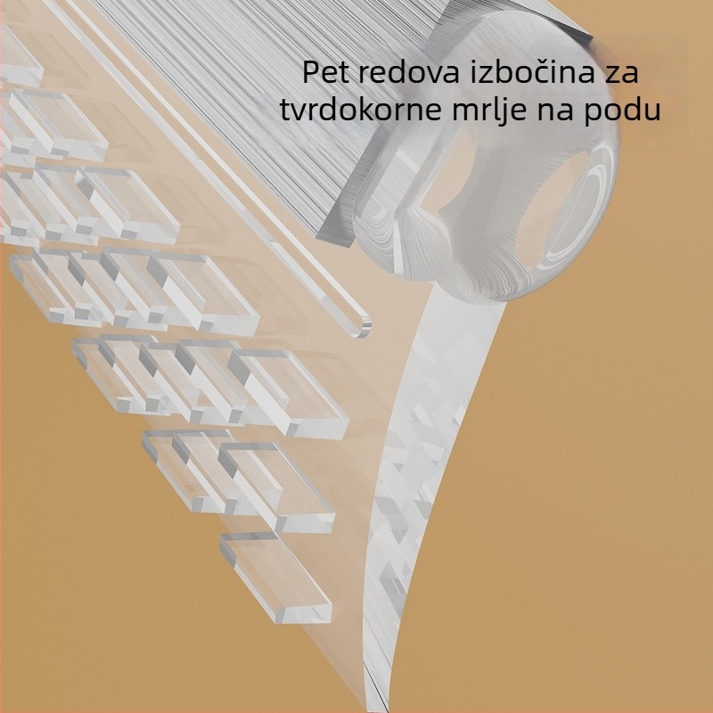 Nova silikonska četka za podove u kućnoj kupaonici, čistač staklenih podova, uklanja dlake i vodu, čarobna metla