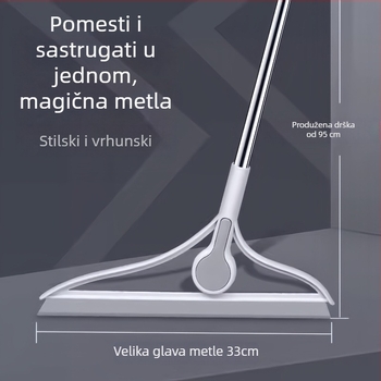 Magijski silikon brisač za podove i pločice – kupaonica, skuplja kosu i prašinu