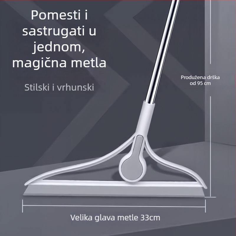 Magijski silikon brisač za podove i pločice – kupaonica, skuplja kosu i prašinu