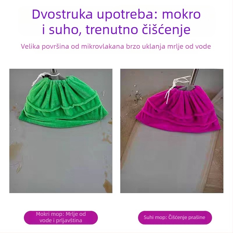 Navlaka za metlu od mikrovlakana, debeli, upija vodu, uklanja prašinu, za kućanstvo
