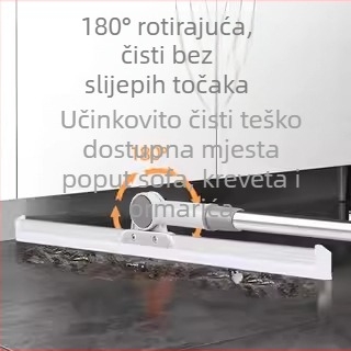 Silikonska metla s podnim škrabom i brisačem vode – dvostruki alat za čišćenje