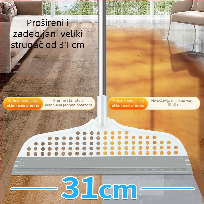 Silikonska četka za kupaonicu za pod, produžena višefunkcijska magična metla za mokro čišćenje