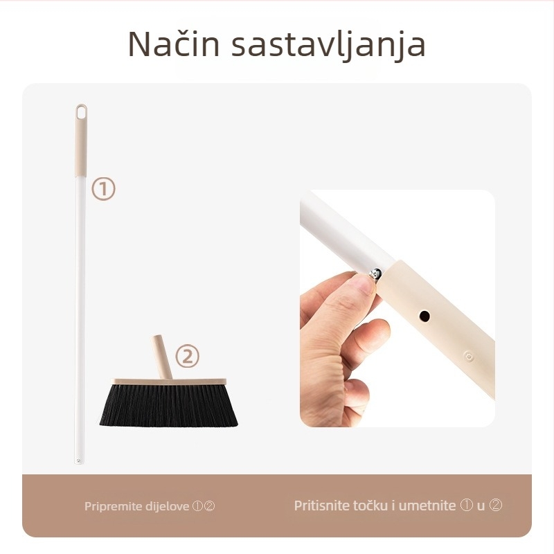 Camellia set metle i lopatice, mekane dlačice za kućno čišćenje podova