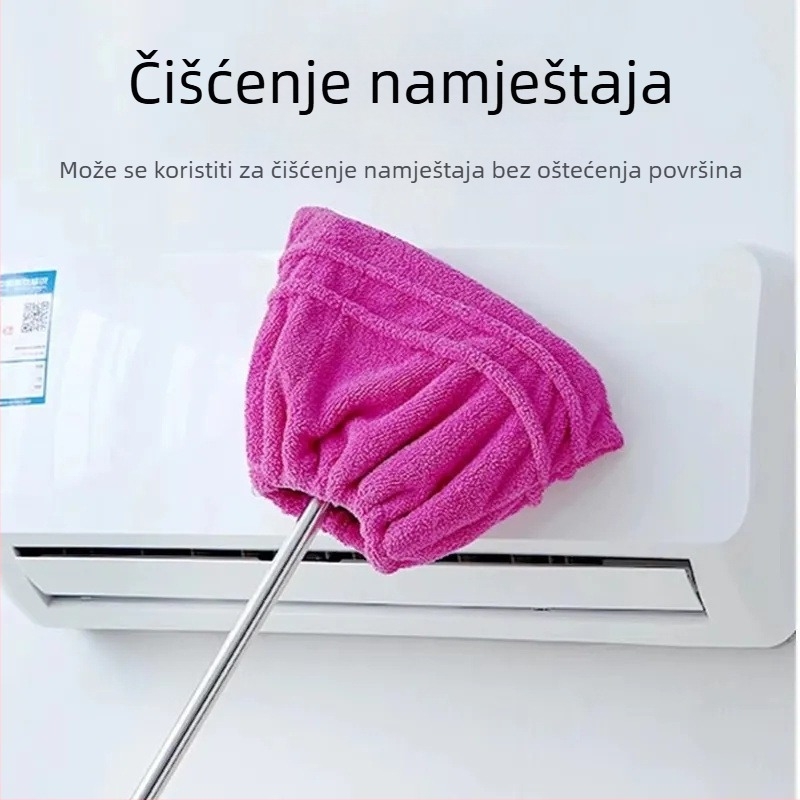 Set glave metle i mopa s debelim koralnim plišem – upija vodu i prašinu (zamjena)