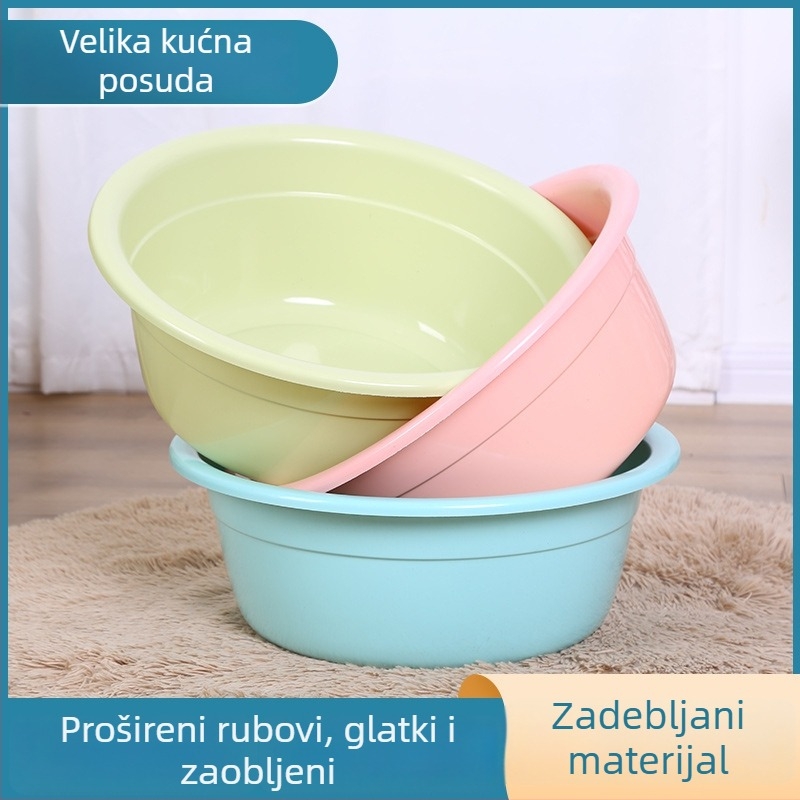 Debeli plastični sud za pranje, 50 cm, veliko kućno korištenje, duboko, s mogućnošću otiska logotipa