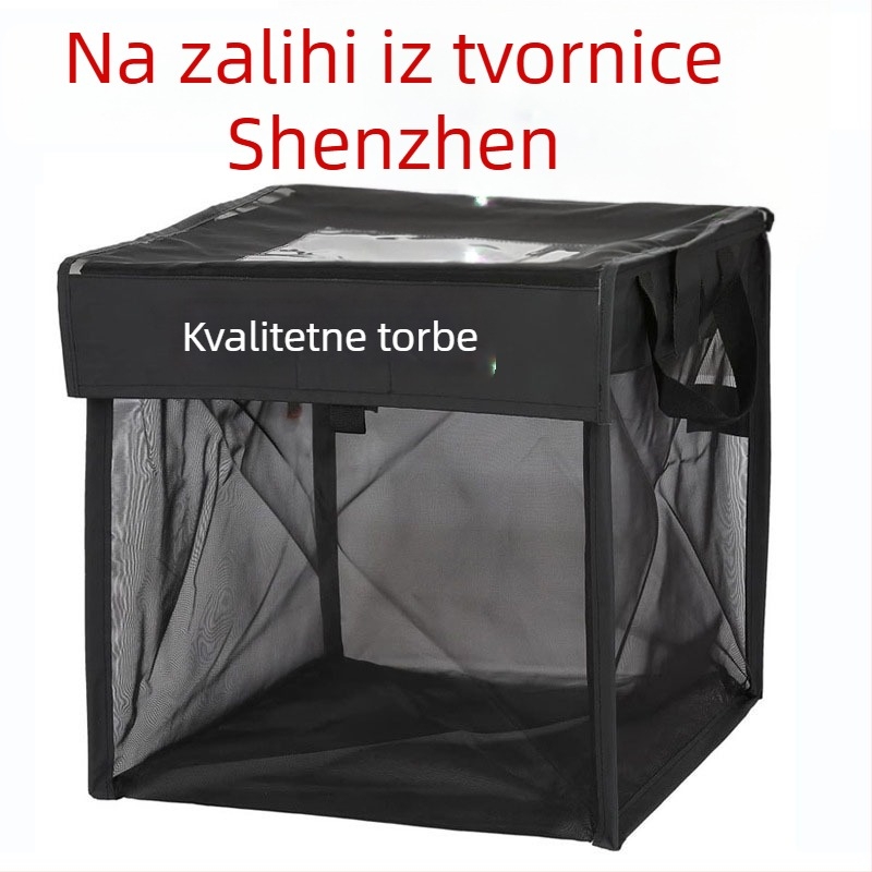 Lagana sklopiva vanjska mrežasta košarica za otpad, periva i prijenosna