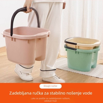 Plastična kada za stopala za kućnu uporabu, duboka kada za listove i potkoljenice, masaža za dobrobit, debeli zidovi, velika duboka kada do koljena