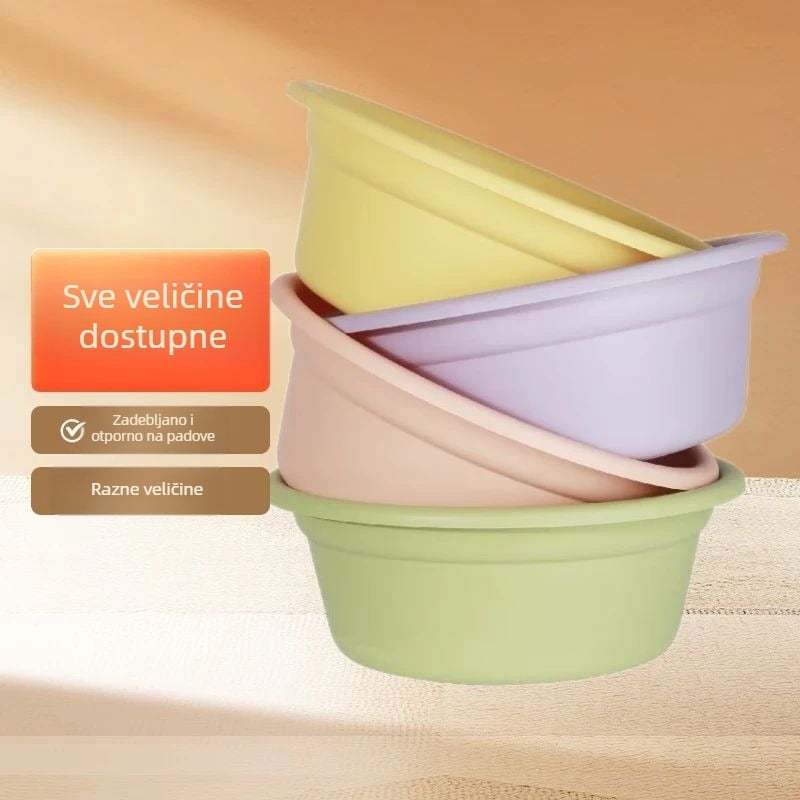 Vana za stopala 7126, debeli mat plast, velika, promjer 38 cm, boja varira