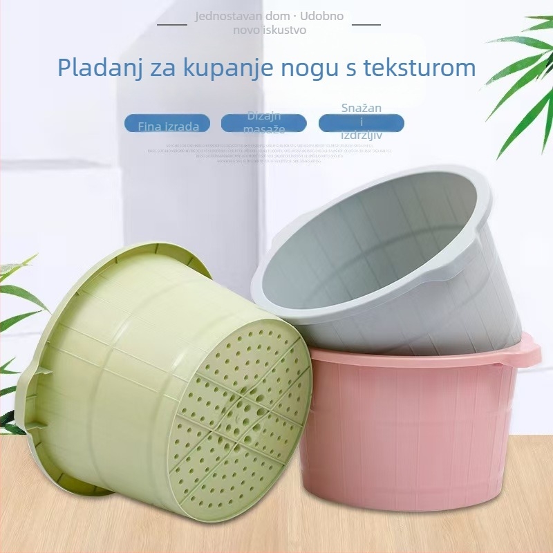 Plastična kada za stopala s masažom, debela i dublja kada za njegu stopala