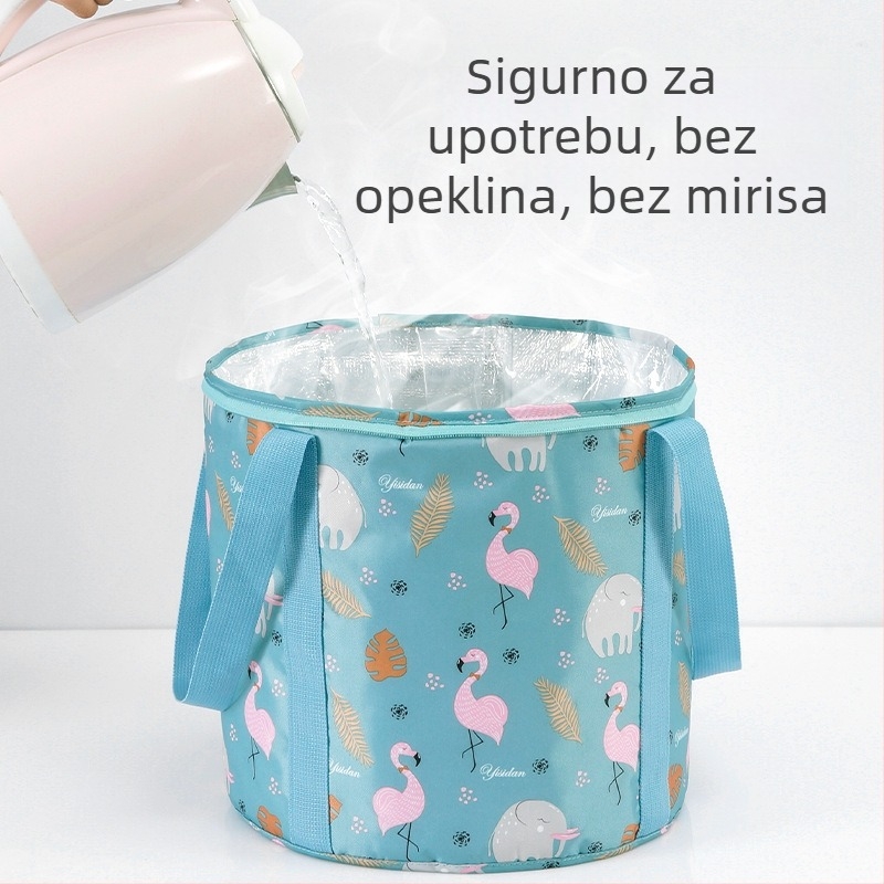 Isdan izolirani 5‑slojni prijenosni sklopivi bazen za potapanje stopala, pranje stopala i pranje lica