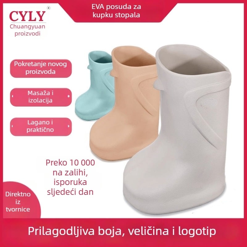 EVA kofa za kupanje stopala uz masažu, izolirana, prijenosna